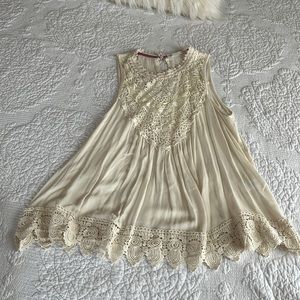 Cream tank tunic